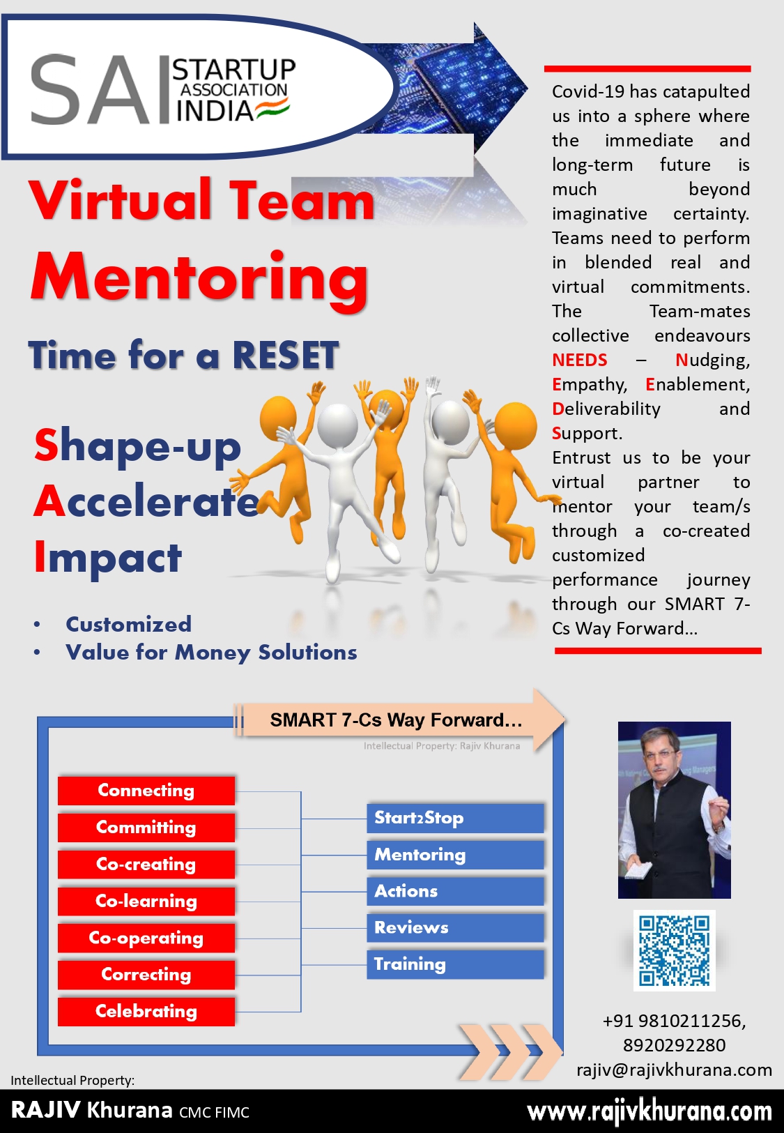 Startup Association of India - Rajiv Khurana - Virtual Team Mentoring