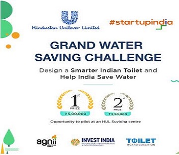 Startup Association of India - Startup India - HUL Grand Water Saving Challenge